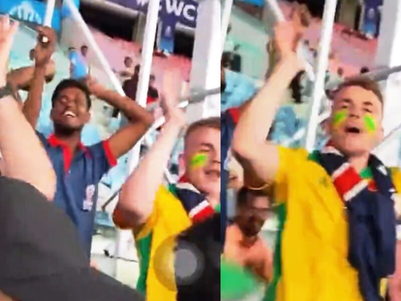 Australian Fan Was Seen Chanting Ganpati Bappa Moriya Slogans In Icc World Cup 2023 Video