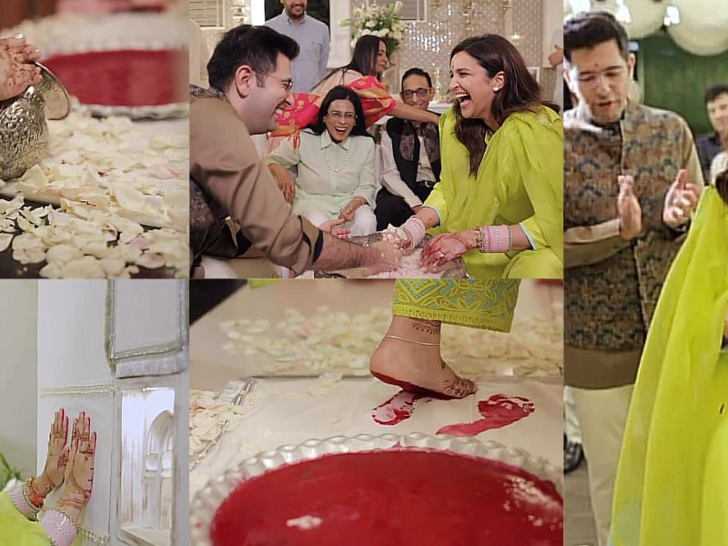 Newly-Wed-Parineeti-Chopra-Grand-Welcomes-At-Raghav-Chadhas-House