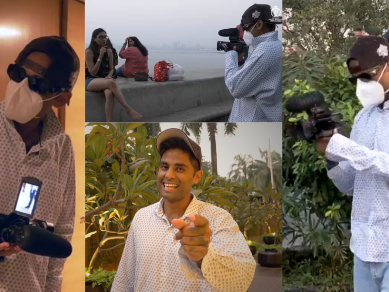 Suryakumar Yadav Became Cameraman By Hiding His Face On Marine Drive