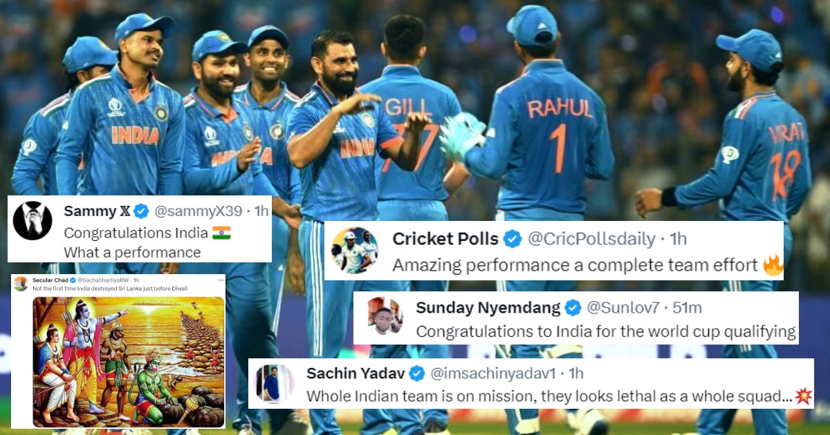 Team India Defeated Sri Lanka Badly Indian Fans Rejoiced, Gave Such Reaction On Social Media