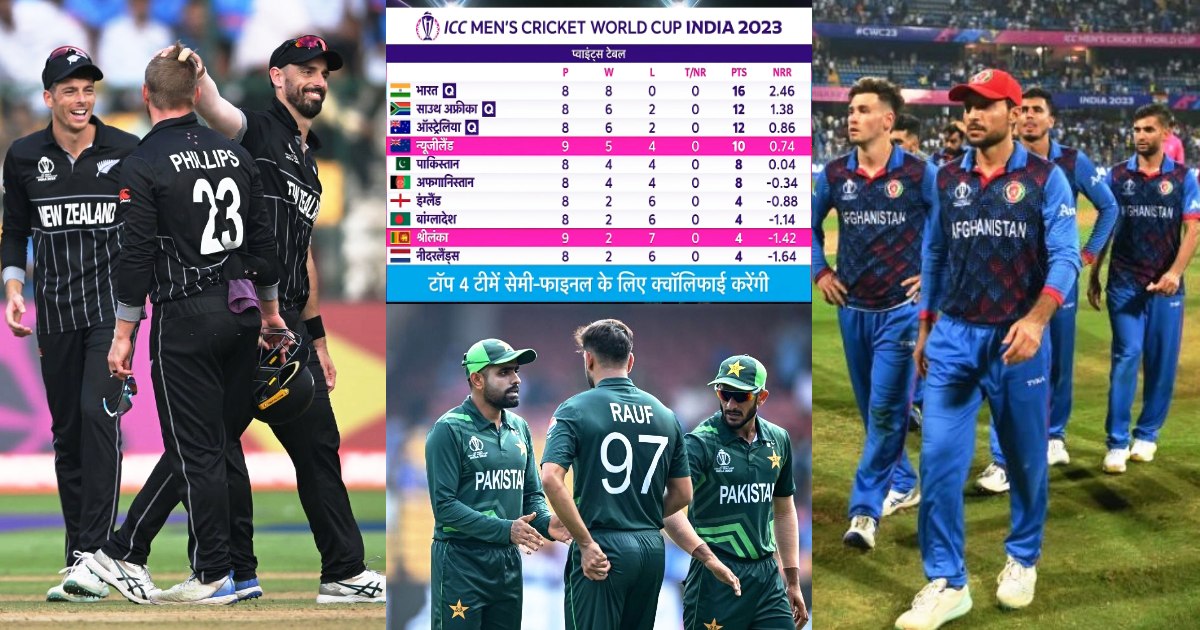 New Zealand Strengthened Its Position In The World Cup 2023 Points Table Equation For Pakistan And Afghanistan Is Like This