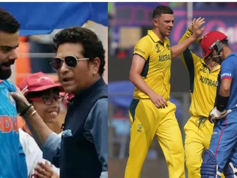 Virat Kohli-Sachin Tendulkar Arrived Together To Watch Australia-Afghanistan Match, Pictures Went Viral