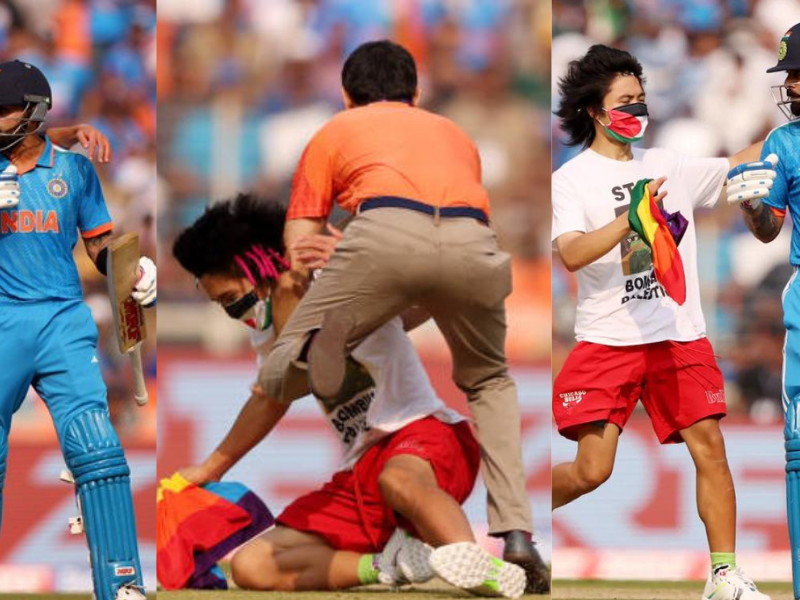 Fan Came To Meet Virat Kohli In The Ind Vs Aus Match In The World Cup Final