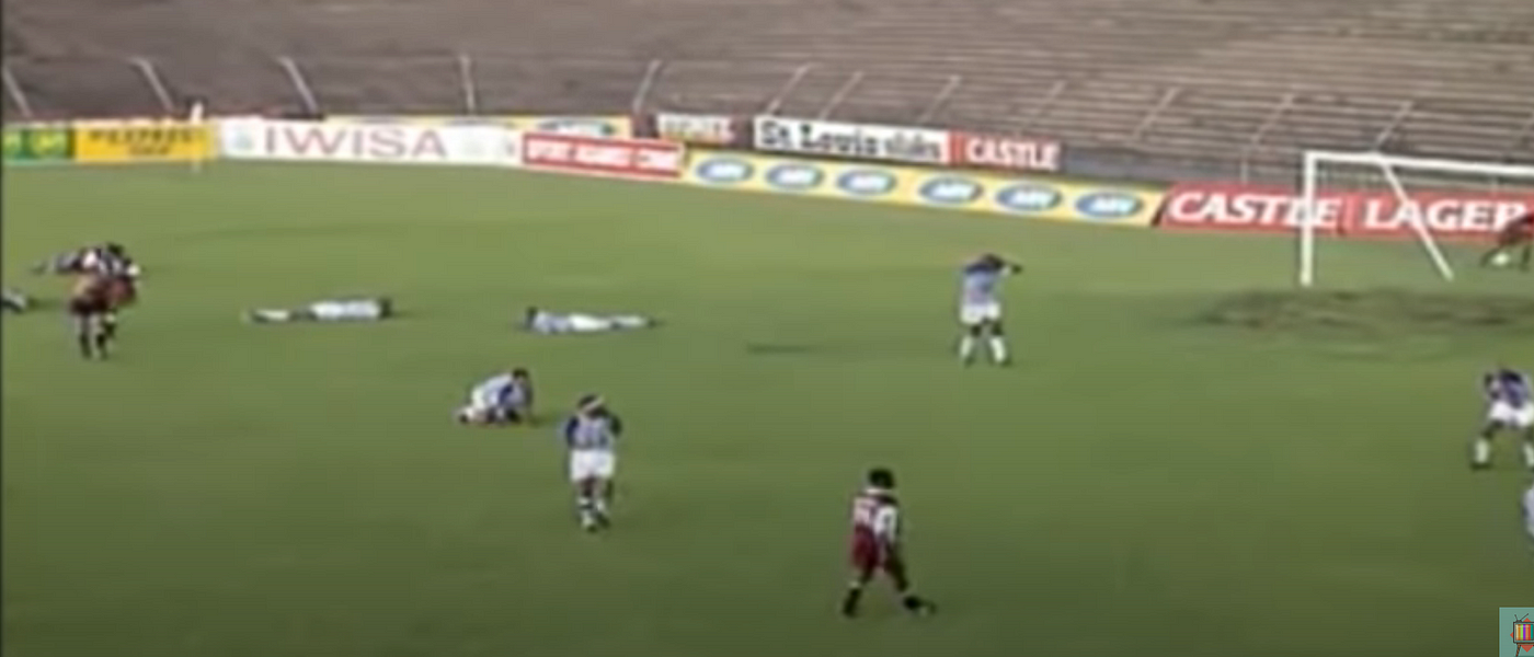 Lightning Strike In Football Match
