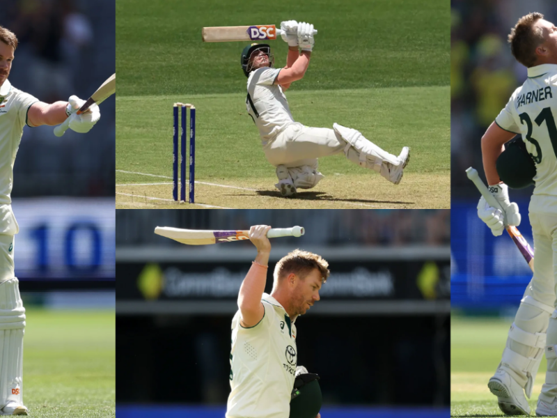 David Warner Played A Stormy Inning Of 164 Runs In The Aus Vs Pak Test Match.
