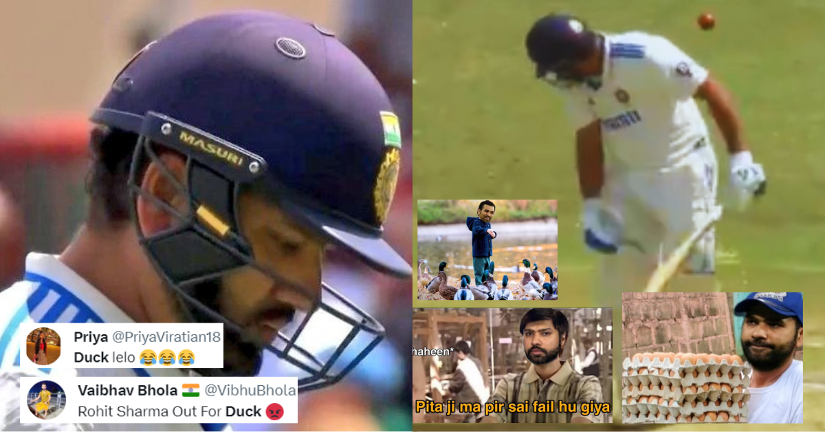 Rohit Sharma Got Out On Zero In The Second Innings Netizens Trolled Him On Social Media