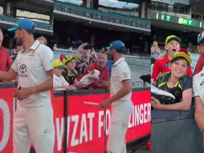 Mitchell Starc Gifts His Shoes To A Little Fan. Viral Video