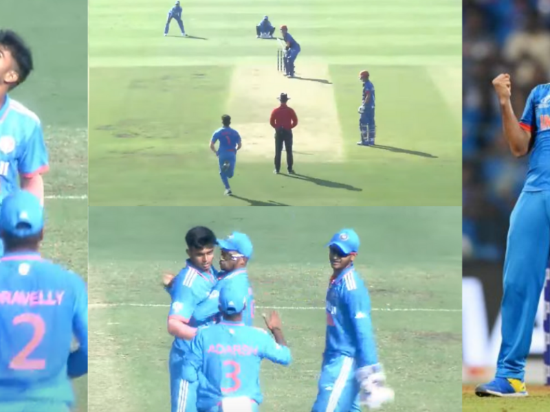 Team India'S Raj Limbani Took 3 Wickets Against Afghanistan In U19 Asia Cup