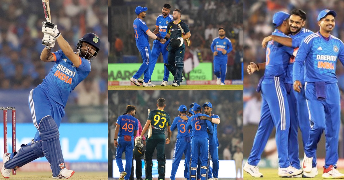India Took Revenge For The World Cup Final Defeated Australia By 20 Runs In 4Th T20 Won The Series By 3-1