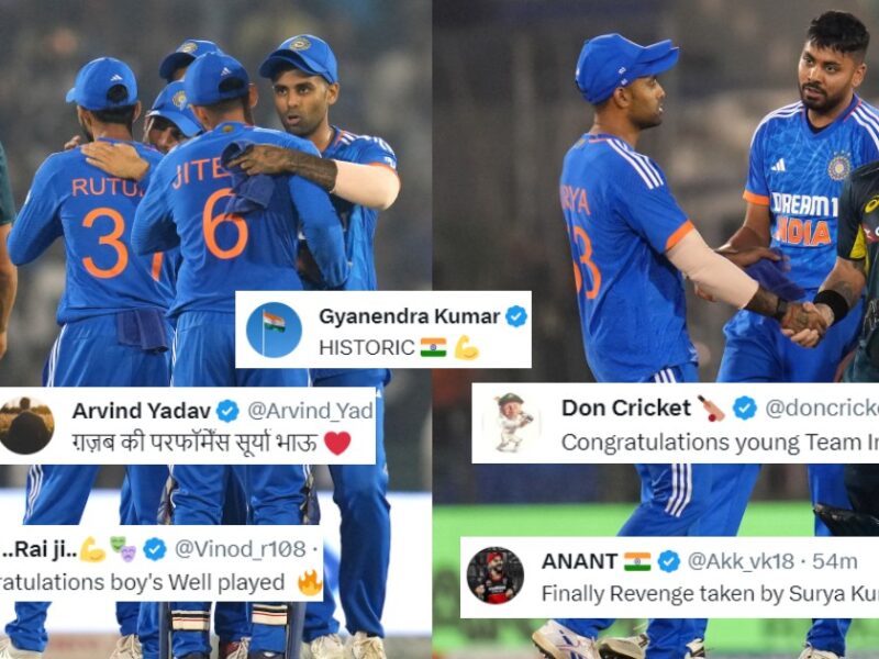 Team India Won The T20 Series By Defeating Australia Fans Showered Love On Social Media