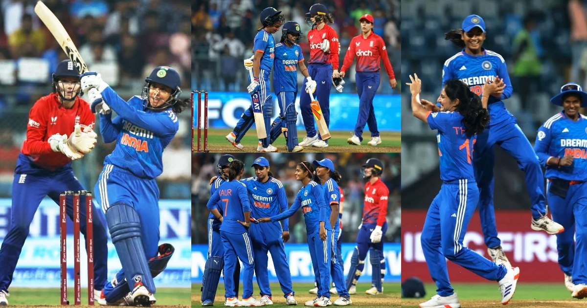 Indw Vs Engw India Defeated England By 5 Wickets In The Third T20 Smriti Mandhana Roared