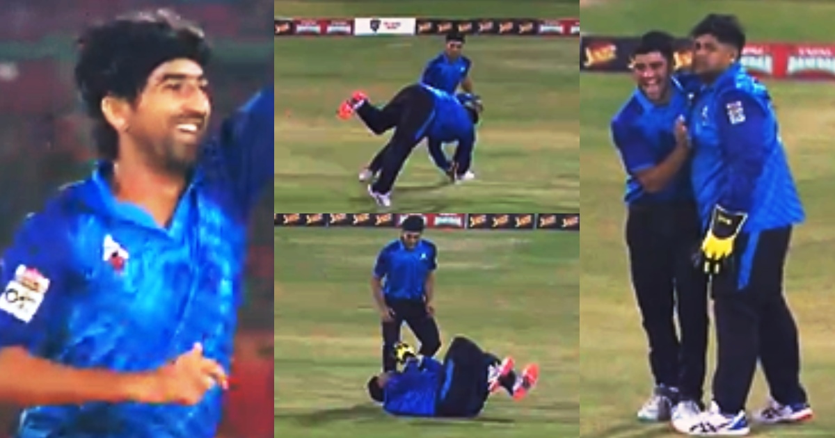 National T20 Cup Despite Weighing 110 Kg Azam Khan Took A Stunning Catch By Jumping 5 Feet In The Air