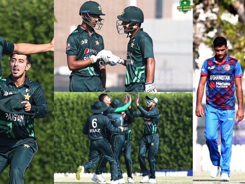 Pak-Vs-Afg-U19 Pakistan Defeated Afghanistan Brutally By 83 Runs Naseem Shah'S Brother Shines