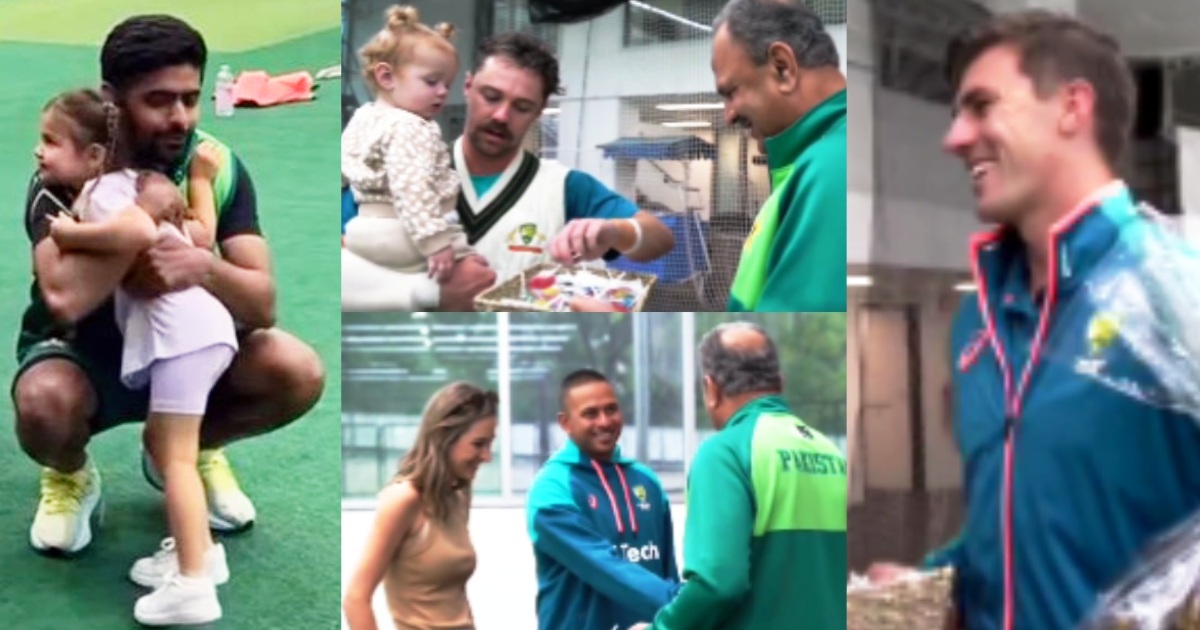 Aus Vs Pak Pakistani Players Became Santa Claus Distributed Christmas Gifts To Australian Players