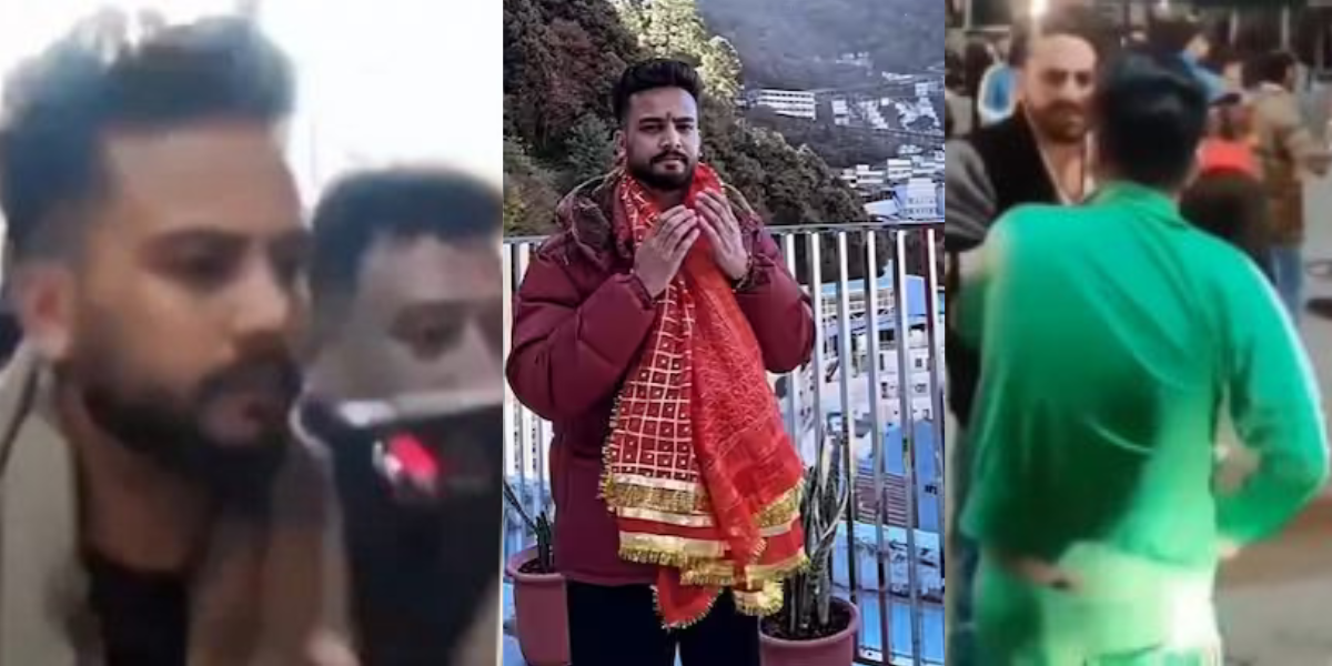 Another-Mess-Happened-With-Elvish-Yadav-In-Vaishno-Devi-Youtuber-Saved-From-Getting-Beaten-By-The-Crowd