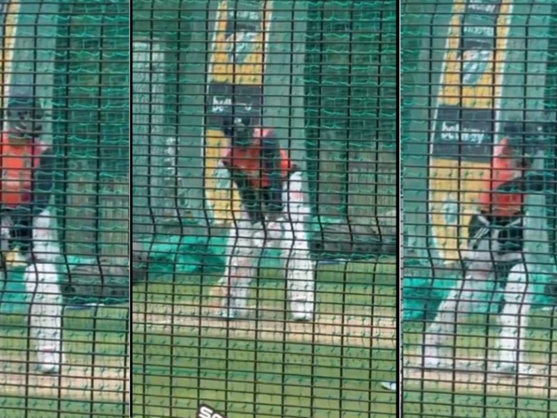 Virat Kohli Batted Fiercely In Net Practice Before The Test Match. Video Went Viral