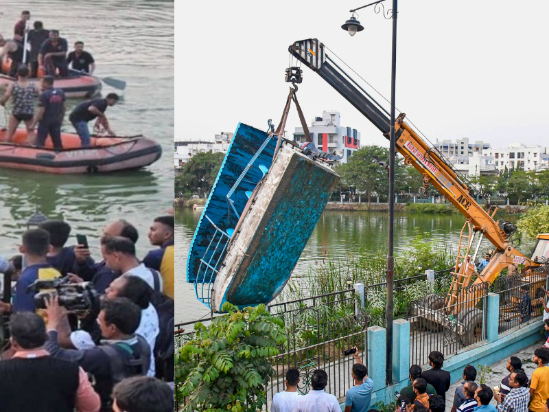 Boat-Capsizes-In-Lake-While-Taking-Selfie-Of-Children-On-Picnic-In-Vadodara-Boat-Accident