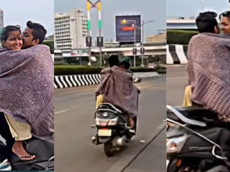 Girl-Made-Video-While-Sitting-On-Boyfriends-Lap-On-A-Moving-Scooter-Viral-Video