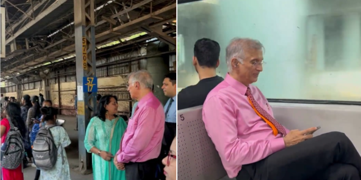 Billionaire-Businessman-Niranjan-Hiranandani-Traveled-In-Mumbai-Local-Train