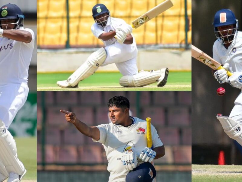 Sarfaraz-Khan Batted Brilliantly And Scored 96 Runs.