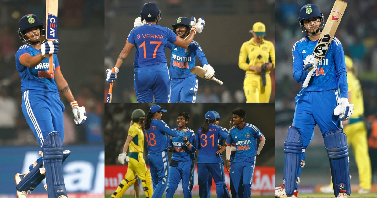 Indw Vs Ausw Smriti Mandhana Shafali Verma Brilliant Innings Led Team India Win First T20 Against Australia