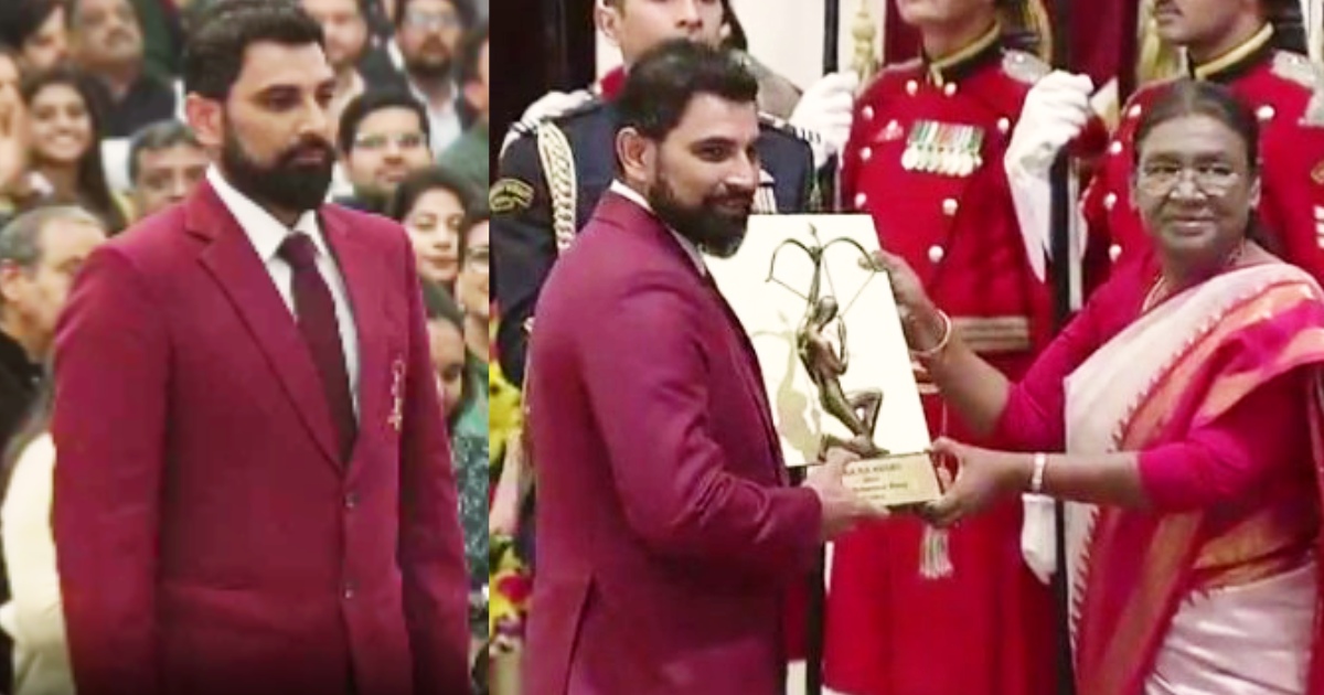 Mohammed Shami Honored With Arjuna Award Received The Award From The President Watch It