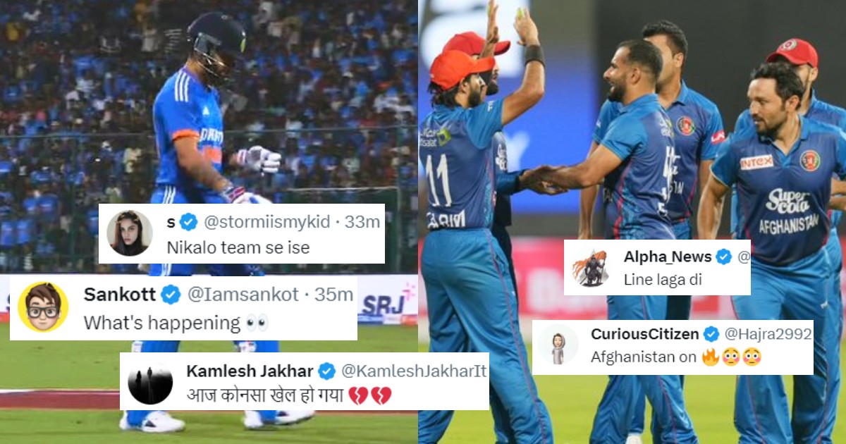 Team India Lost 4 Wickets For 4 Runs Against Afghanistan Fans Reacted Like This On Social Media