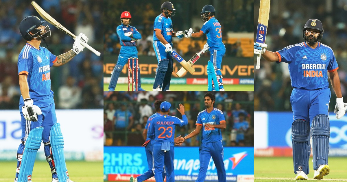 Double Super Over Drama In Ind Vs Afg Match Team India Won By 11 Runs Rohit Sharma Century