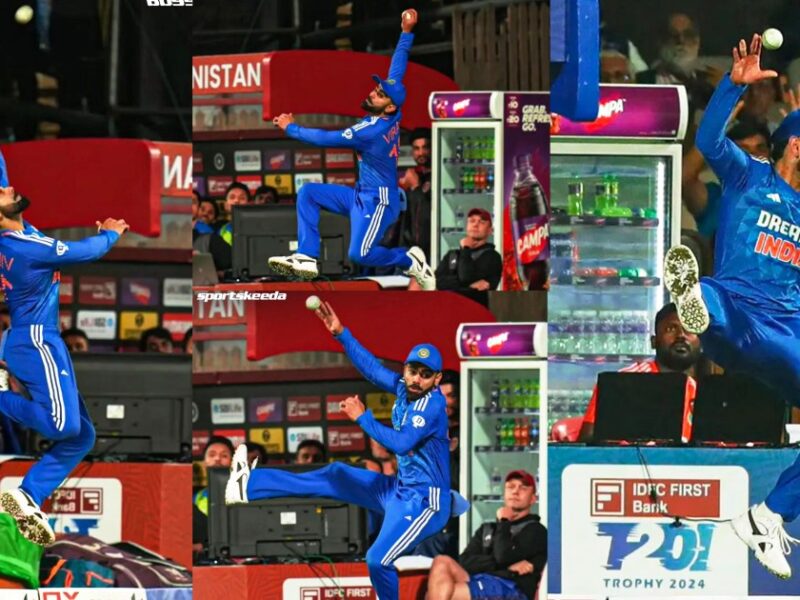 Virat Kohli Superman Save Helped India Win The Third T20 Against Afghanistan Video Went Viral