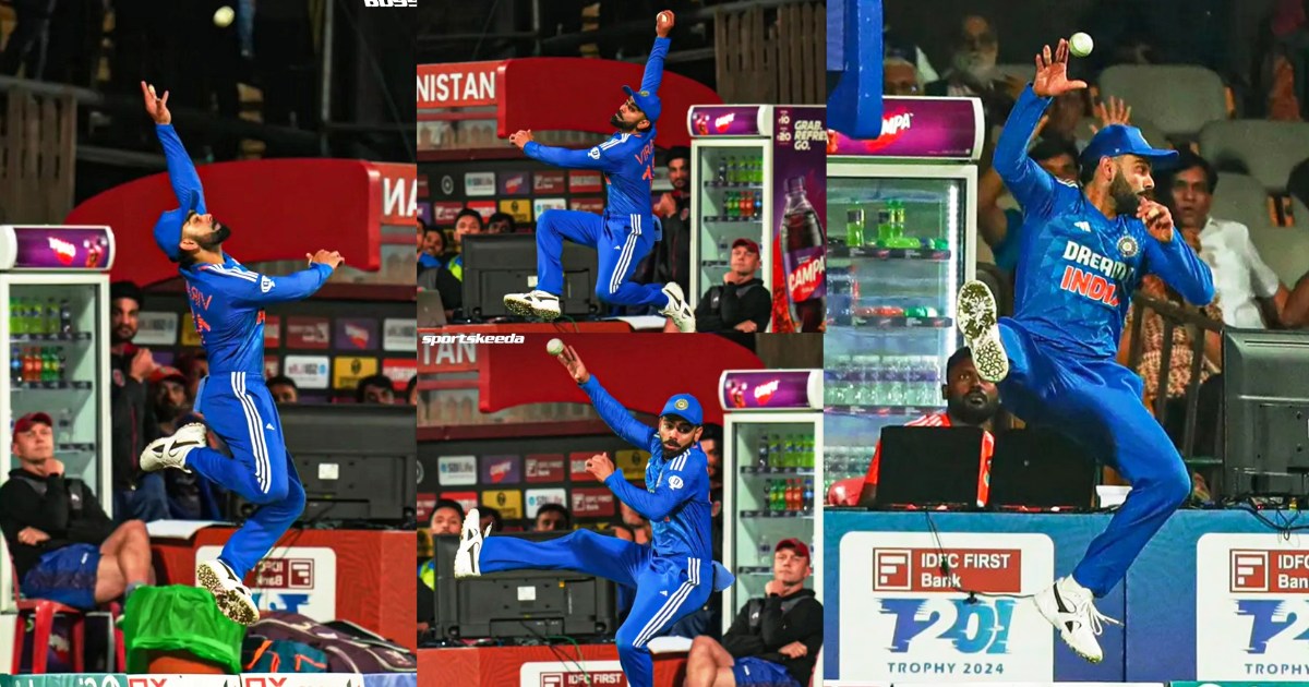 Virat Kohli Superman Save Helped India Win The Third T20 Against Afghanistan Video Went Viral