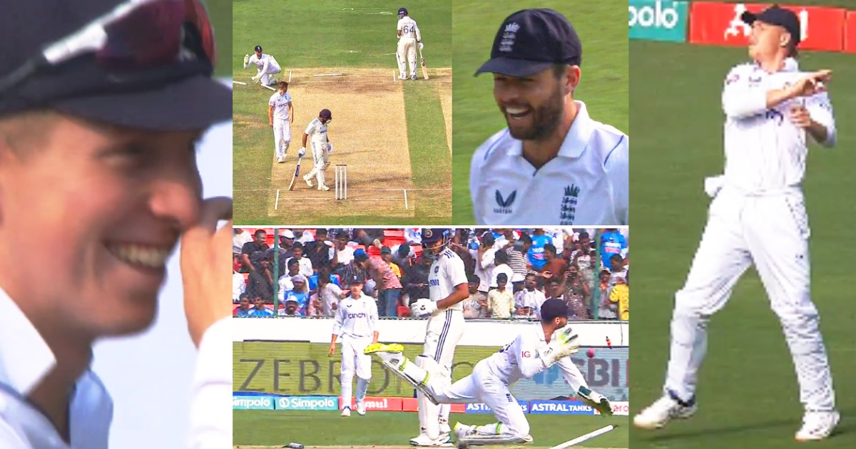 Ind Vs Eng Ben Foakes Had A Collision As He Fell On The Wickets Zack Crawley Laughed Out Louder