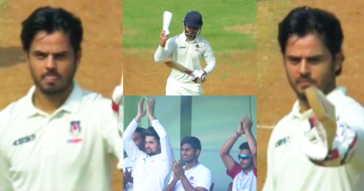 Nitish Rana Made Gestures After Hitting Century Fans Suspected As He Made Fun Of Yash Dhull