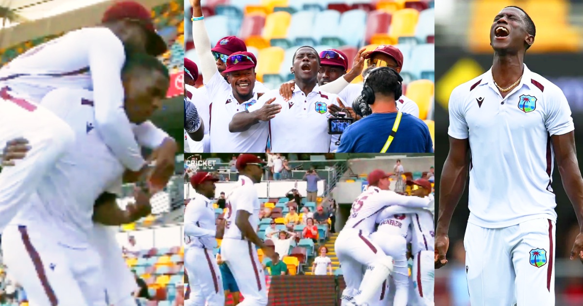 Aus Vs Wi West Indies Players Overwhelming Celebration After Defeating Australia Video Viral