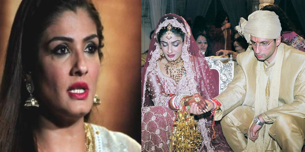 Raveena-Tandon-Threw-A-Glass-On-The-Head-Of-Her-Husbands-Ex-Wife