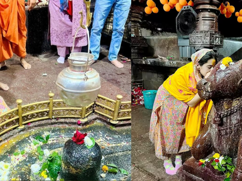 Actress-Sara-Ali-Khan-Arrives-To-Visit-Ghrishneshwar-Jyotirlinga