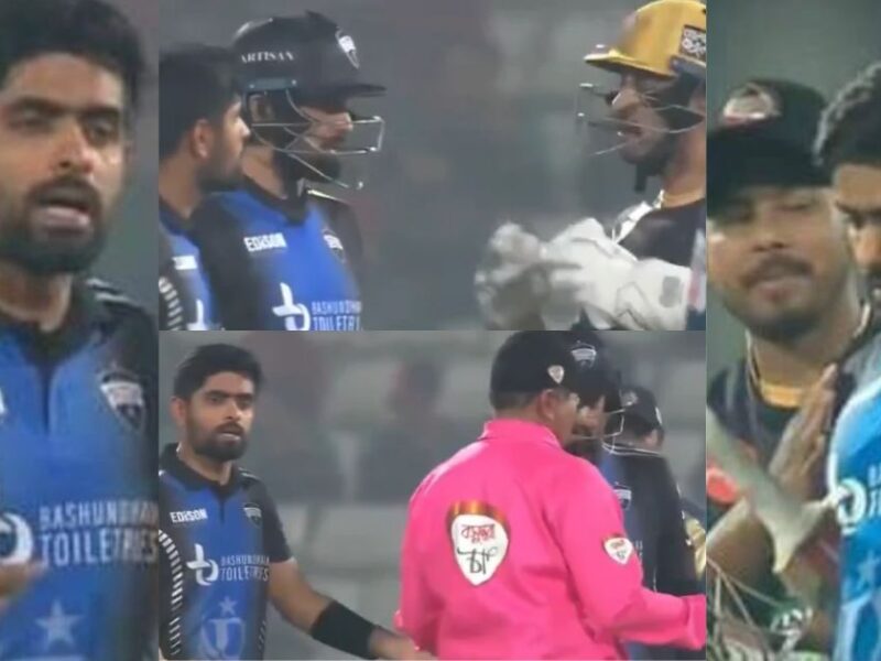 Babar Azam Argued With The Wicketkeeper Of The Opposing Team In The Bpl 2024 Match, Video Went Viral