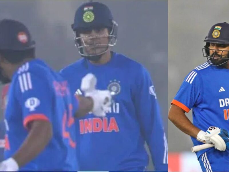 Rohit Sharma Has Shown Anger On Players Many Times In The Middle Of The Field