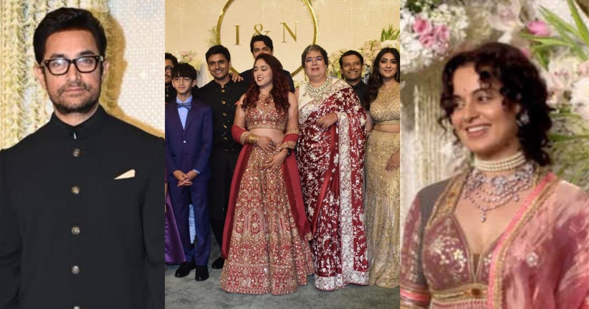 Kangana Ranaut Raised Slogans Of Jai Shri Ram At Aamir Khan'S Daughter'S Reception, Video Went Viral