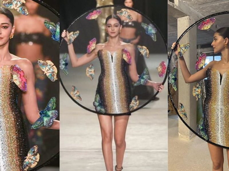 Ananya Pandey Stole The Show With Her Butterfly Dress At Paris Fashion Week. Viral Video