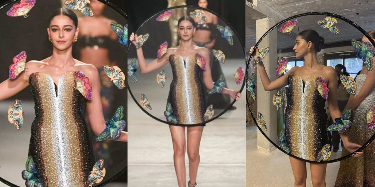 Ananya Pandey Stole The Show With Her Butterfly Dress At Paris Fashion Week. Viral Video