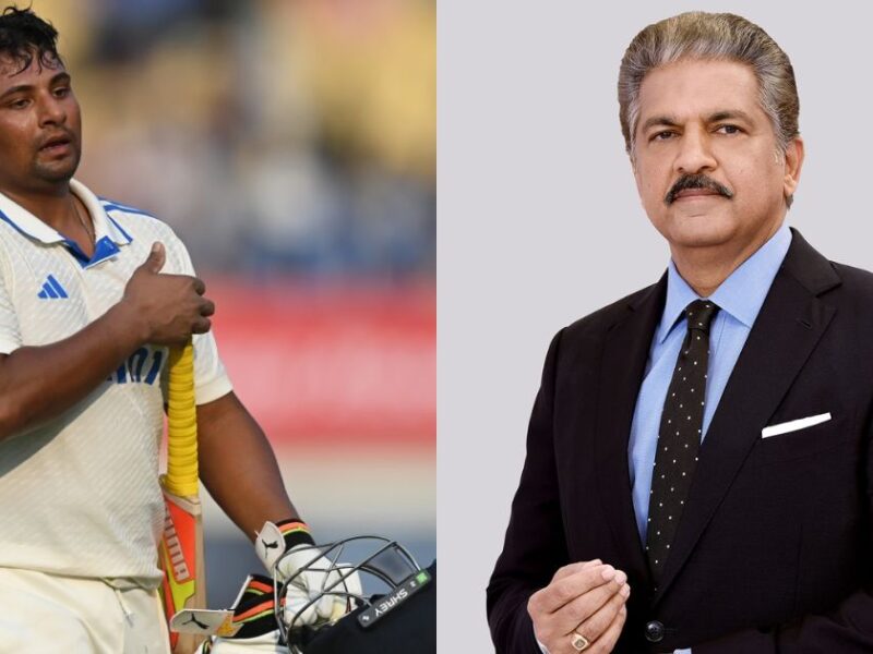 Anand Mahindra And Sarfaraz Khan
