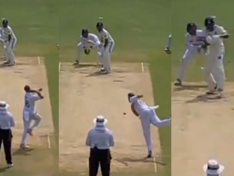 England Spinner Bowled A Bouncer Against Shreyas Iyer