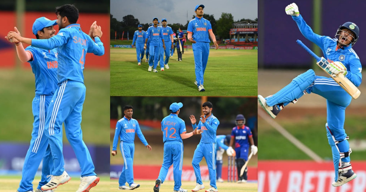 Ind Vs Nep U19 Team India Into The Semi-Finals Defeated Nepal By 132 Runs