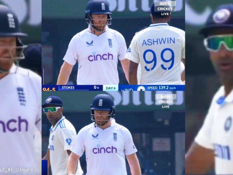 R Ashwin Jonny Bairstow Had Heated Argument On The Field In Ind Vs Eng Second Test Video Went Viral