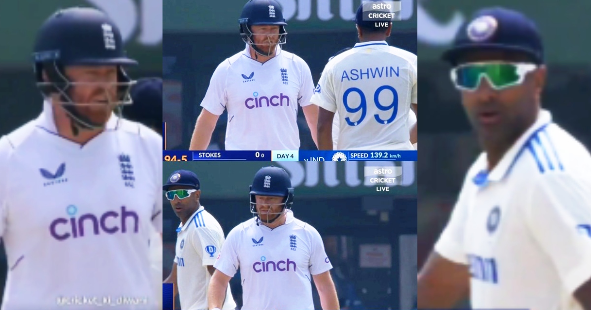 R Ashwin Jonny Bairstow Had Heated Argument On The Field In Ind Vs Eng Second Test Video Went Viral