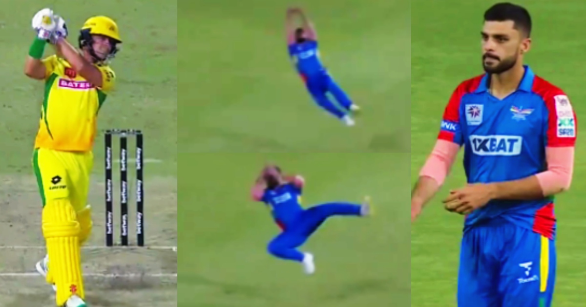 Naveen-Ul-Haq Stunned Everyone In Sat20 League As He Took A One Handed Blinder Catch