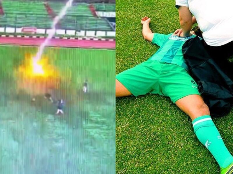 A-Football-Player-Died-Due-To-Lightning-In-Indonesia-Video-Went-Viral