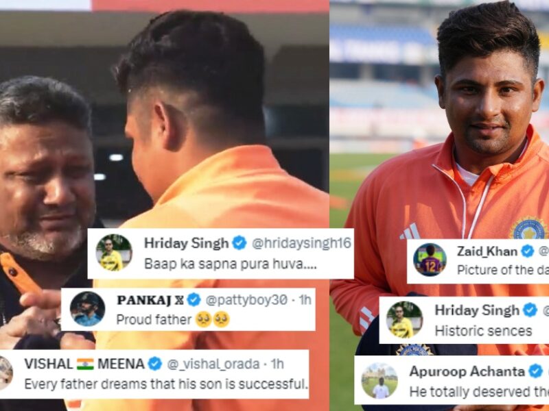 Sarfaraz Khan Made His Debut Against England Fans Praised Him Massively On Social Media
