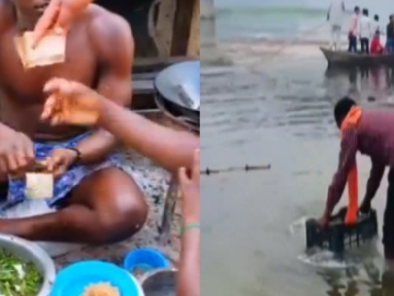 What-Is-It-Man-Bathes-Noodles-In-River-Video-Went-Viral