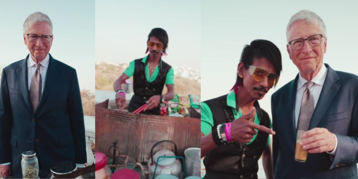 After-Reaching-India-Bill-Gates-Drink-Tea-At-Dolly-Chaiwala-Stall-Video-Went-Viral-On-The-Internet